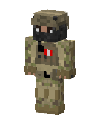 Camo Soldier skin, 3D preview