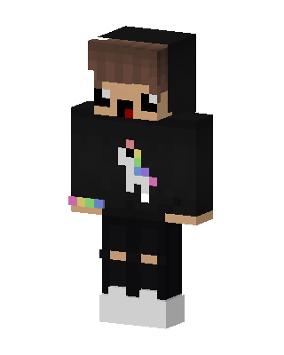 Black Pride Boy skin, 3D preview