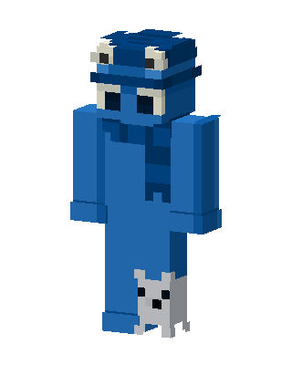 Blue Mob Boy Minecraft skin