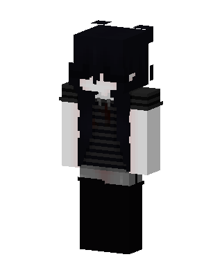 Gothic Schoolgirl skin, 3D preview