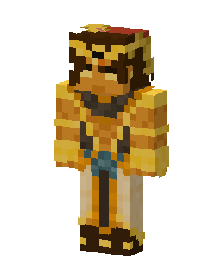 Golden Pharaoh skin, 3D preview