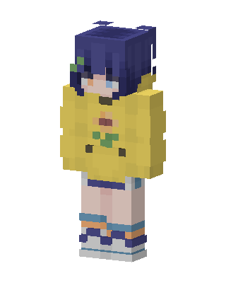 Sunny Hoodie skin, 3D preview