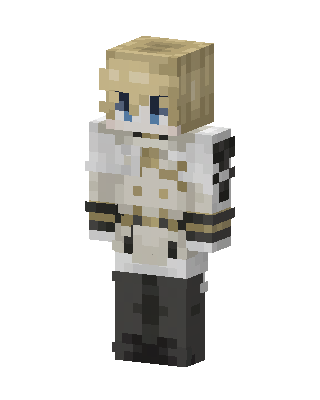 Blonde Noble Knight skin, 3D preview