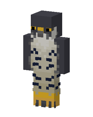 Peregrine Falcon skin, 3D preview