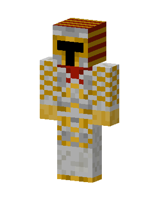 Golden Crusader Minecraft skin