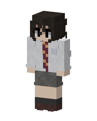 School Uniform Girl skin, 3D preview