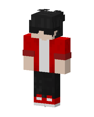 Red Player Boy skin, 3D preview