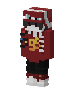 Red Hoodie Skater Minecraft skin