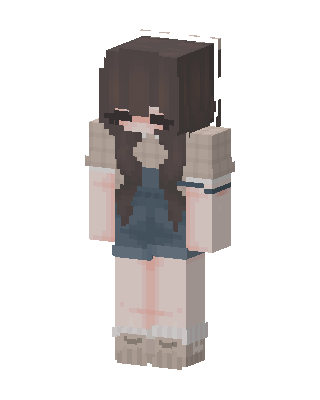 Cozy Overalls Girl Minecraft skin