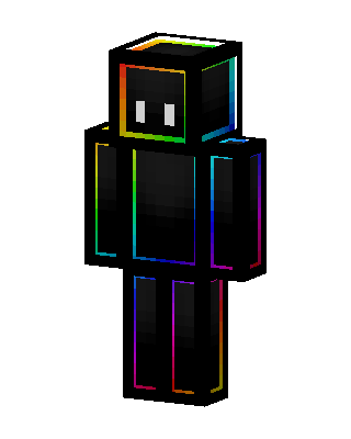 Black Pride Boy skin, 3D preview