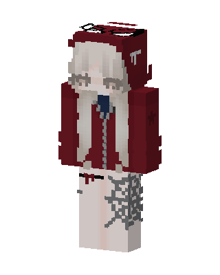 Crimson Hood Girl skin, 3D preview