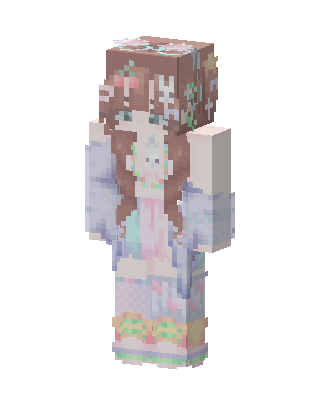 Pastel Easter Girl Minecraft skin