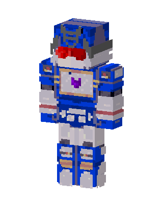 Blue Robot Boy Minecraft skin