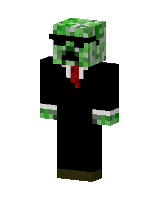 Creeper In Suit Minecraft skin