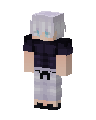 Casual Gojo Minecraft knight skin