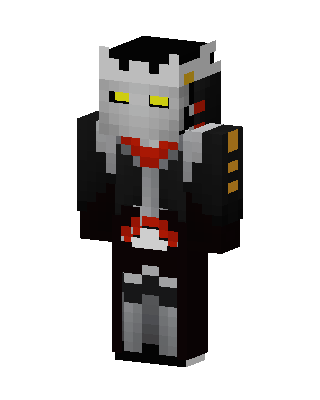 Black Villain Minecraft goth skin