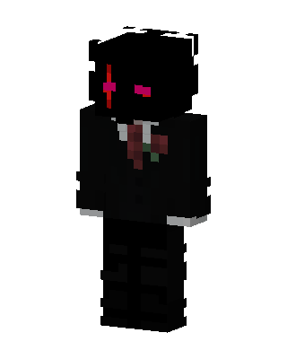 Black Glowing Villain Boy Minecraft skin