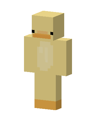Duck Costume skin, 3D preview