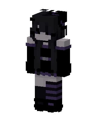 Goth Girl skin, 3D preview