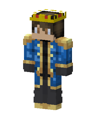 Blue King Minecraft skin