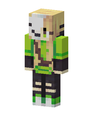 Green Player Boy skin, 3D preview