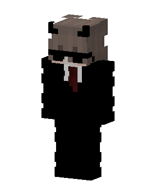 Black Villain Boy skin, 3D preview