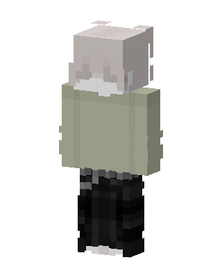 Sage Sweater Boy skin, 3D preview