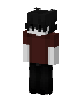 Dark Red Tee skin, 3D preview