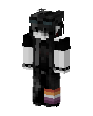 Black Ninja Boy skin, 3D preview