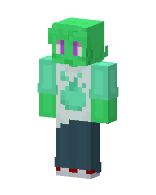 Green Slime Kid skin, 3D preview