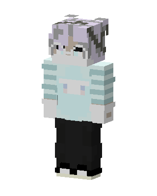 Pastel Striped Boy skin, 3D preview