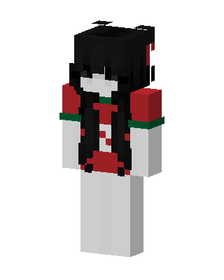 White Holiday Girl Minecraft skin