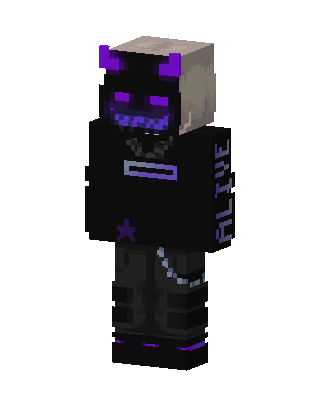 Black Horned Villain Minecraft skin