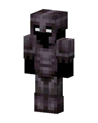 Netherite Knight skin, 3D preview