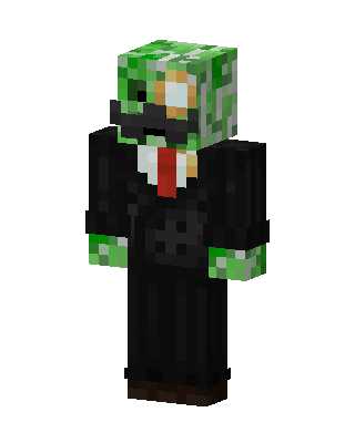 Creeper In Suit skin, 3D preview