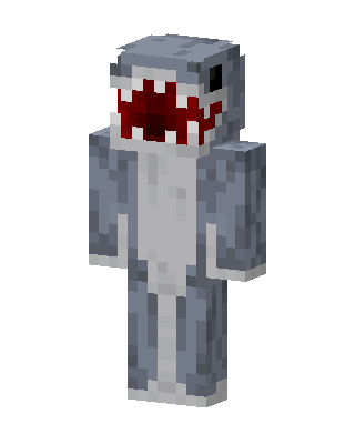 Shark Onesie skin, 3D preview