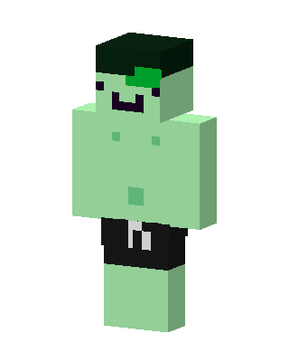 Green Blob Buddy skin, 3D preview