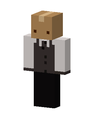 Box Head Waiter skin, 3D preview