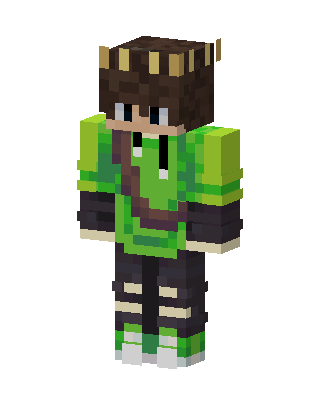 Green Player Boy skin, 3D preview