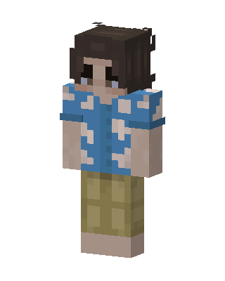 Beach Vacationer skin, 3D preview
