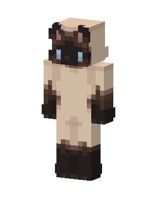 Siamese Cat skin, 3D preview