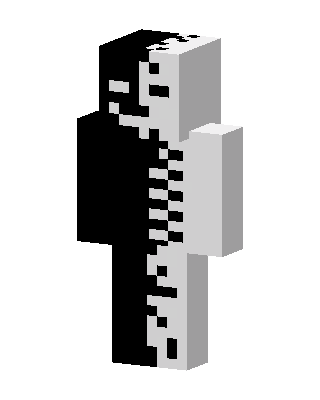 Black Mob skin, 3D preview