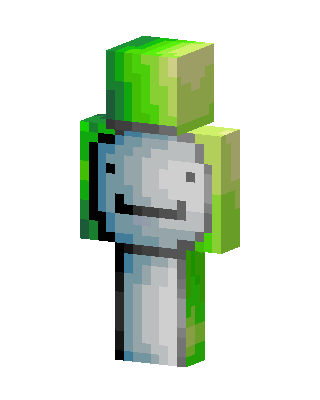 Green Mob skin, 3D preview