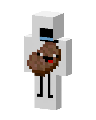 White Masked Animal Minecraft skin