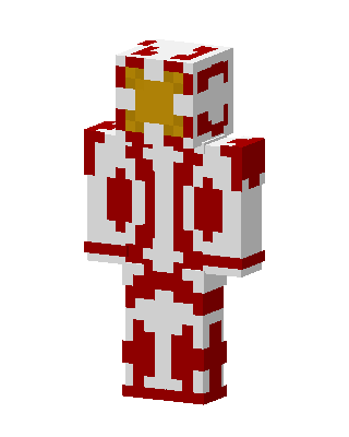 Crimson Gold Hero Minecraft holiday skin