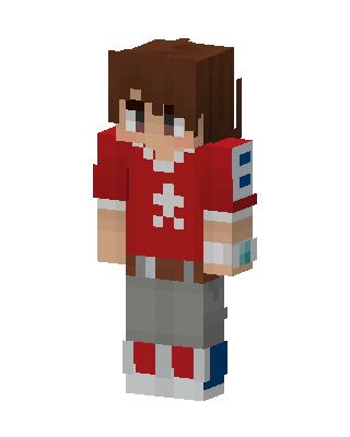 Red Athlete Boy Minecraft red skin