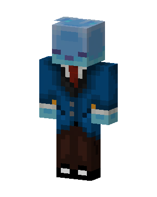 Blue Villain Boy skin, 3D preview