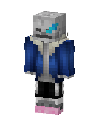 Blue Player Boy skin, 3D preview