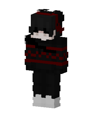 Crimson Hoodie skin, 3D preview