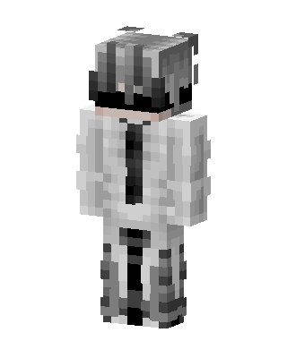 Monochrome Hoodie skin, 3D preview
